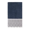 Linum Home Textiles Arian Embellished Embellished Bath Towel In Blue