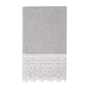 Linum Home Textiles Arian Embellished Embellished Bath Towel In Gray