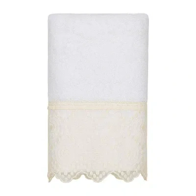 Linum Home Textiles Arian Embellished Embellished Hand Towel In White