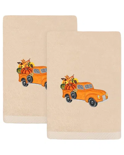 Linum Home Textiles Autumn Truck Turkish Cotton Hand Towels
