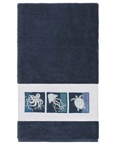 Linum Home Textiles Ava Turkish Cotton Embellished Bath Towel