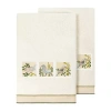 Linum Home Textiles Belinda 2-pc. Embellished Animal Bath Towel In Sand