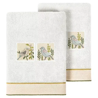 Linum Home Textiles Belinda 2-pc. Embellished Hand Towel In Multi