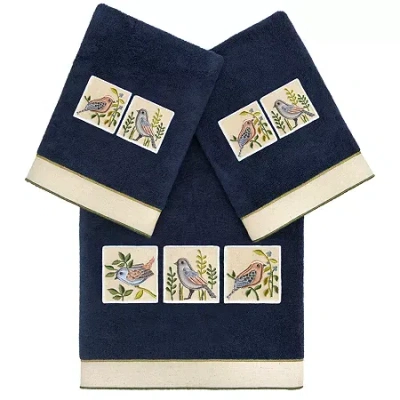 Linum Home Textiles Belinda 3-pc. Bath Towel Set In Blue