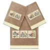 Linum Home Textiles Belinda 3-pc. Bath Towel Set In Brown