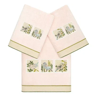 Linum Home Textiles Belinda 3-pc. Bath Towel Set In Pink