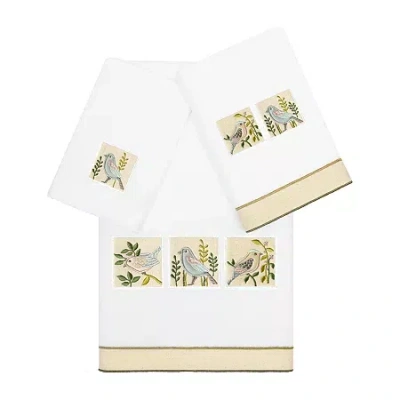 Linum Home Textiles Belinda 3-pc. Bath Towel Set In White