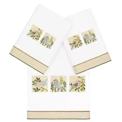 Linum Home Textiles Belinda 3-pc. Bath Towel Set In White