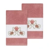 Linum Home Textiles Bella Embellished 2-pc. Embellished Hand Towel In Pink