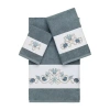 Linum Home Textiles Bella Embellished 3-pc. Bath Towel Set In Blue