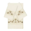 Linum Home Textiles Bella Embellished 3-pc. Bath Towel Set In White