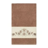 Linum Home Textiles Bella Embellished Bath Towel In Brown
