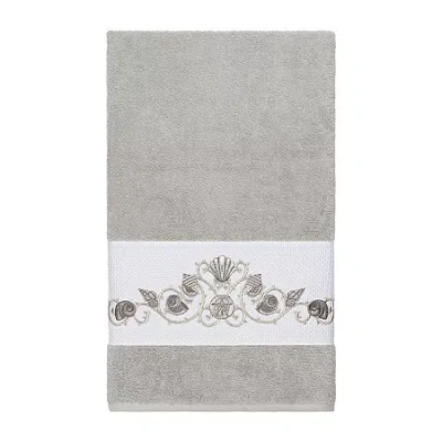 Linum Home Textiles Bella Embellished Bath Towel In Gray