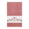 Linum Home Textiles Bella Embellished Bath Towel In Pink