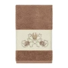 Linum Home Textiles Bella Embellished Hand Towel In Brown