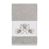 Linum Home Textiles Bella Embellished Hand Towel In Gray