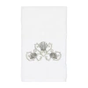 Linum Home Textiles Bella Embellished Hand Towel In White