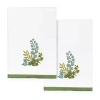 Linum Home Textiles Botanica Embellished 2-pc. Bath Towel Set In White