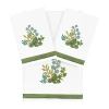 Linum Home Textiles Botanica Embellished 3-pc. Bath Towel Set In White