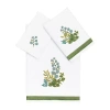 Linum Home Textiles Botanica Embellished 3-pc. Bath Towel Set In White