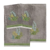 Linum Home Textiles Botanica Embellished 4-pc. Bath Towel Set In Gray