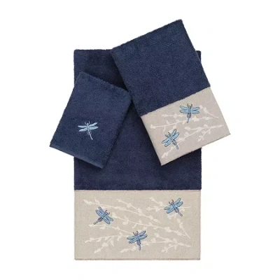 Linum Home Textiles Braelyn 3-pc. Bath Towel Set In Blue