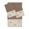 Linum Home Textiles Braelyn 3-pc. Bath Towel Set In Brown