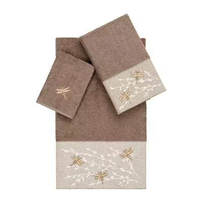 Linum Home Textiles Braelyn 3-pc. Bath Towel Set In Brown
