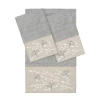 Linum Home Textiles Braelyn 3-pc. Bath Towel Set In Gray