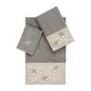 Linum Home Textiles Braelyn 3-pc. Bath Towel Set In Gray