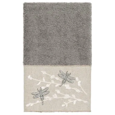 Linum Home Textiles Braelyn 3 Pcs Towel Set 3 Piece Turkish Cotton Towel Set In Dark Gray