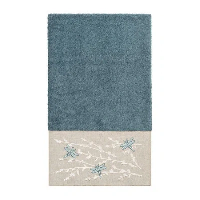 Linum Home Textiles Braelyn Embellished Animal Bath Towel In Blue