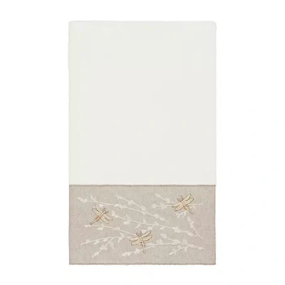 Linum Home Textiles Braelyn Embellished Animal Bath Towel In Sand