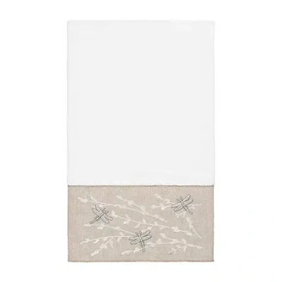Linum Home Textiles Braelyn Embellished Animal Bath Towel In White
