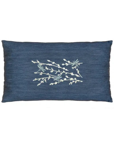 Linum Home Textiles Braelyn Lumbar Pillow Cover In Blue