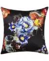 Linum Home Textiles Bright Bouquet Decorative Square Pillow Cover In Black