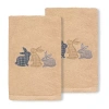 Linum Home Textiles Bunny Row Embroidered 2-pc. Hand Towel In Neutral