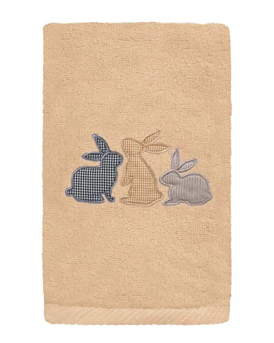 Linum Home Textiles Bunny Row Turkish Cotton Hand Towel In Sand