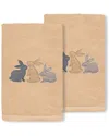 Linum Home Textiles Bunny Row Turkish Cotton Hand Towel In Sand