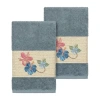 Linum Home Textiles Caroline 2-pc. Embellished Hand Towel In Blue