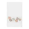 Linum Home Textiles Caroline Embellished Floral Bath Towel In White