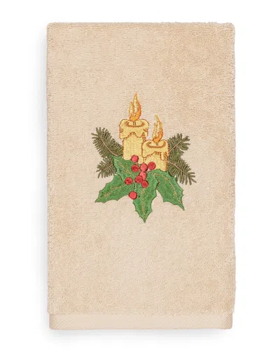 Linum Home Textiles Christmas Candles Hand Towel
