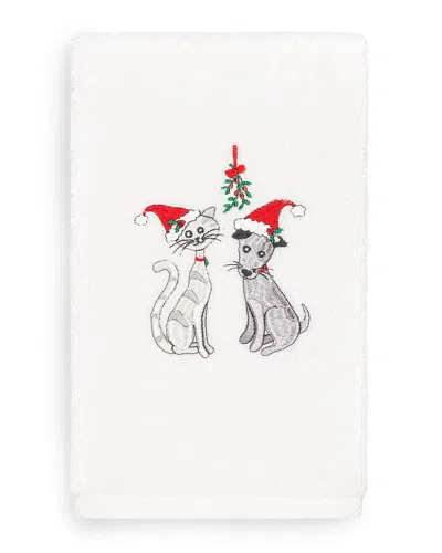 Linum Home Textiles Christmas Cute Couple Hand Towel