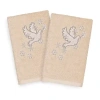 Linum Home Textiles Christmas Dove Embroidered 2-pc. Hand Towel In Neutral