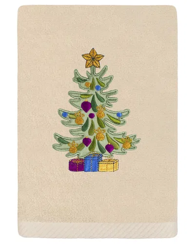 Linum Home Textiles Christmas Presents - Embroidered Luxury Turkish Cotton Hand Towel In Beige