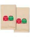 Linum Home Textiles Christmas Sweaters Sand Hand Towels (set Of 2)