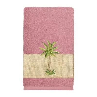 Linum Home Textiles Colton Embellished Bath Towel Set In Pink