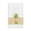 Linum Home Textiles Colton Embellished Bath Towel Set In White