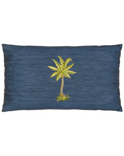Linum Home Textiles Colton Lumbar Pillow Cover In Blue