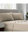 Linum Home Textiles 400 Thread Count Luxury Solid Sateen King Pillowcase In Neutral